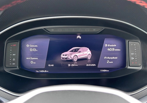 Seat Arona cena 102900 przebieg: 11454, rok produkcji 2023 z Słubice małe 781